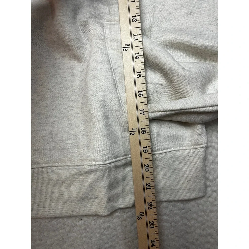 Wild Fable Hoodie Women 1X Heather Grey Full Zip Sweatshirt Fleece Oversized NWT - Picture 3 of 8